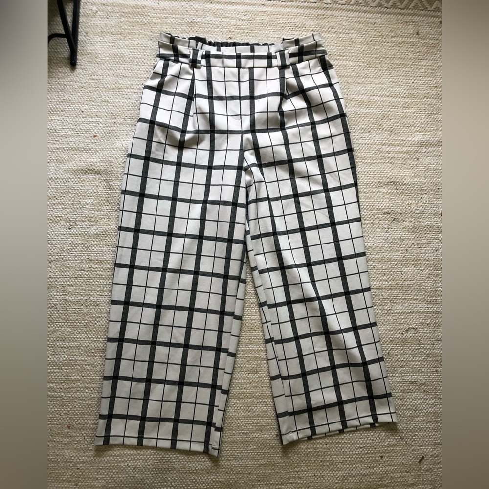 C Est. 1946 Black and White Wide Leg Pants